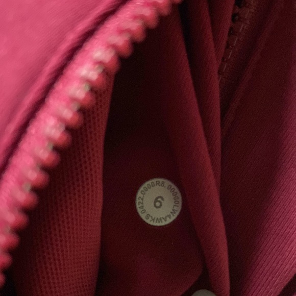 LULULEMON DEFINE JACKET *LUON IN POMEGRANATE (POME) SZ 6 NWT - Picture 6 of 9